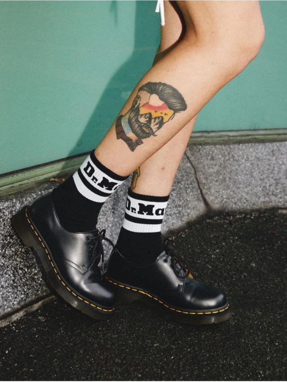 Dr. Martens 2-Pack Black White Short Cushioned Ankle Socks